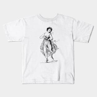 Italian Dancer 2 by Johann Gottfried Schadow Kids T-Shirt